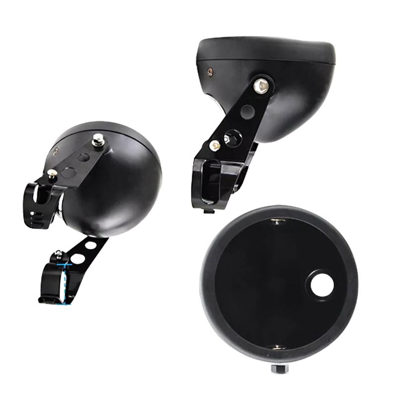 7 Inch Motorcycle LED Headlight Housing Adjustable Mount Bracket Universal Bucket Shell Lighthouse Modified Headlight Base