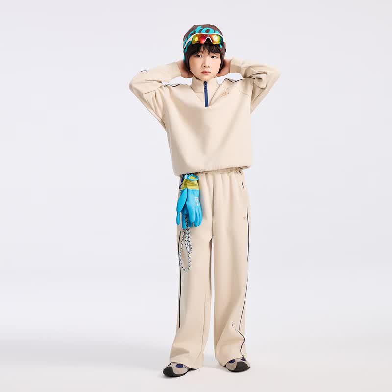 EBAER Kids' Half-Zip Sweatshirt & Pants Set