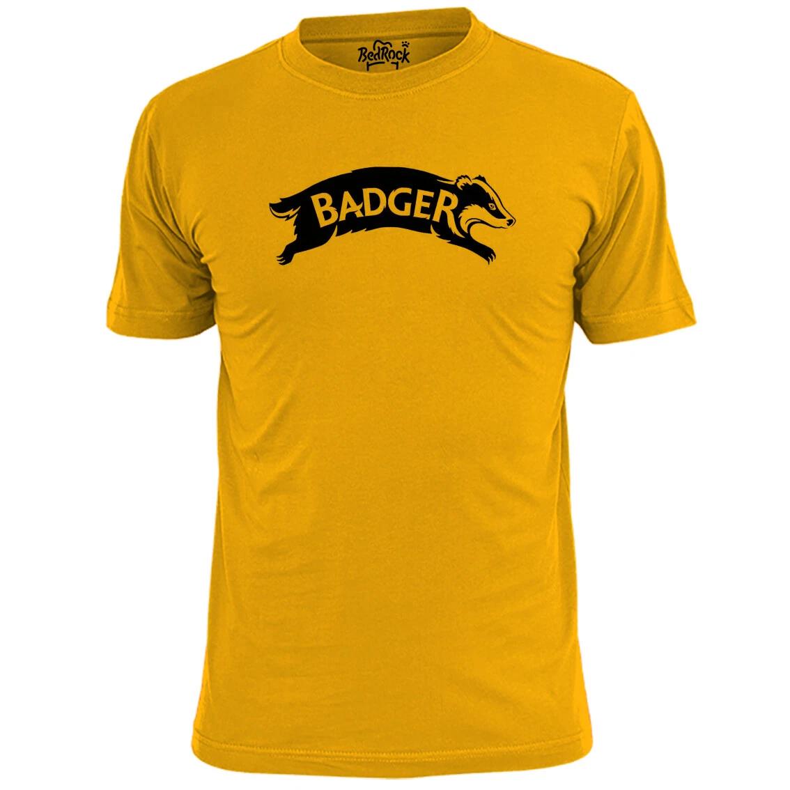 Mens Badger V1 Stencil T shirt Mammals L