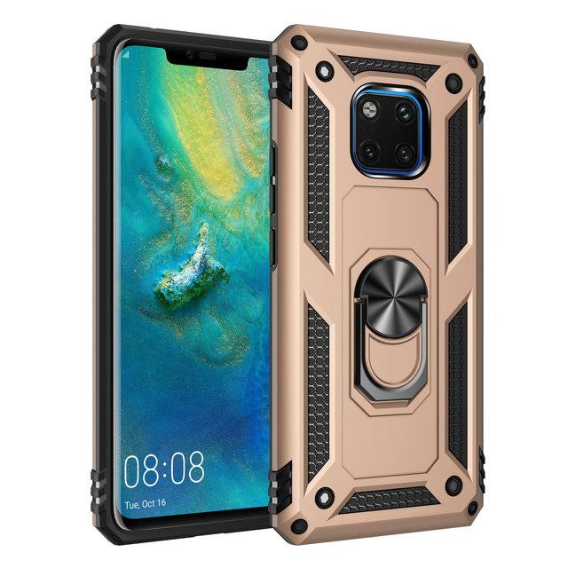 Mate30 Pro 5G Case for Huawei Mate 20 Pro Case Luxury Metal Ring Car Phone Holder Funda Huawei Mate 20 X Case 20X Mate20 X Cover