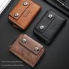 Multifunctional Three Fold Wallet Solid Color Business Clutch Bag Creative Men Card Holder  Men