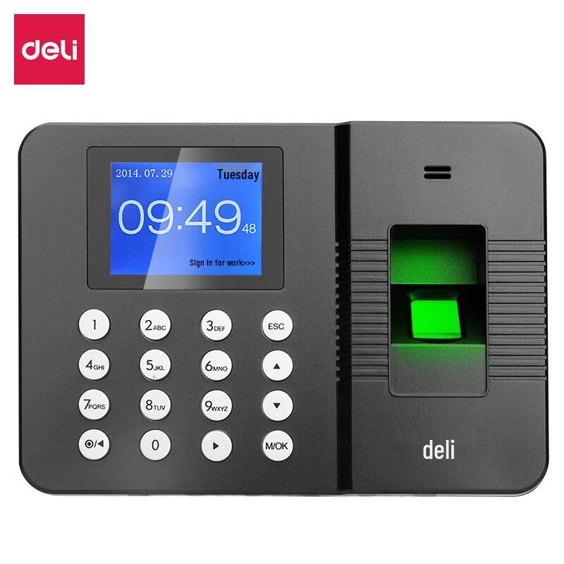 

Deli T904 Fingerprint Time Attendance Machine CN plug (adapter included)
