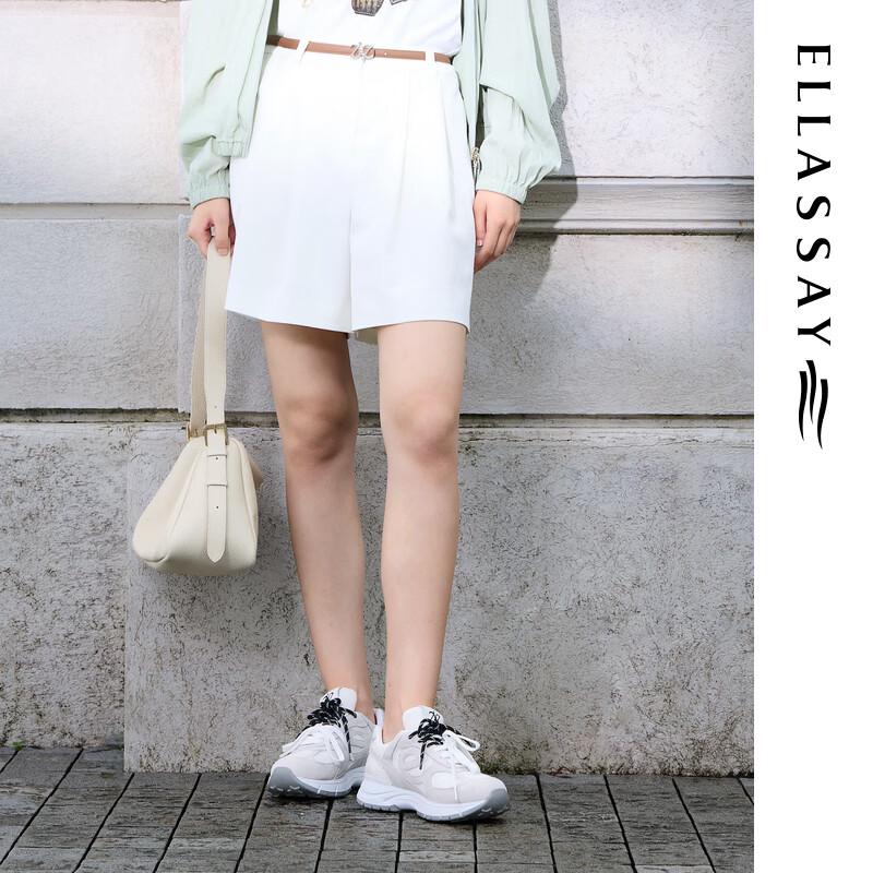 

ELLASSAY Women s Relaxed Cotton Blend Casual Shorts M