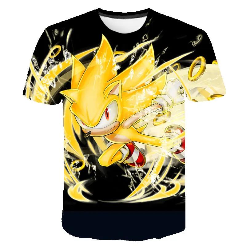 Pojkar 3D-utskrift Kläder Ny Tecknad T-shirt Barnkläder Pojkar Flickor Tecknad Spelpojke Sommar Barn T-shirt Toppar