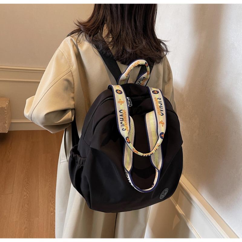 Casual nylon backpack bag women's new fashionable large-capacity commuting travel bag