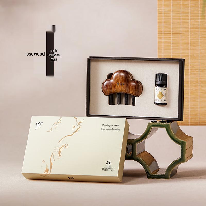 Rosewood Scalp Meridian Massage Comb