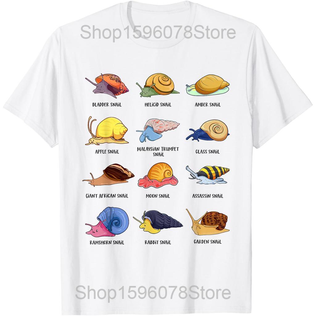 Snail Sacred Geometry Ratio Mathematicians Funny T Shirts Men Humor Streetwear Tee Shirt Short Sleeve Unisex Loose Clothing