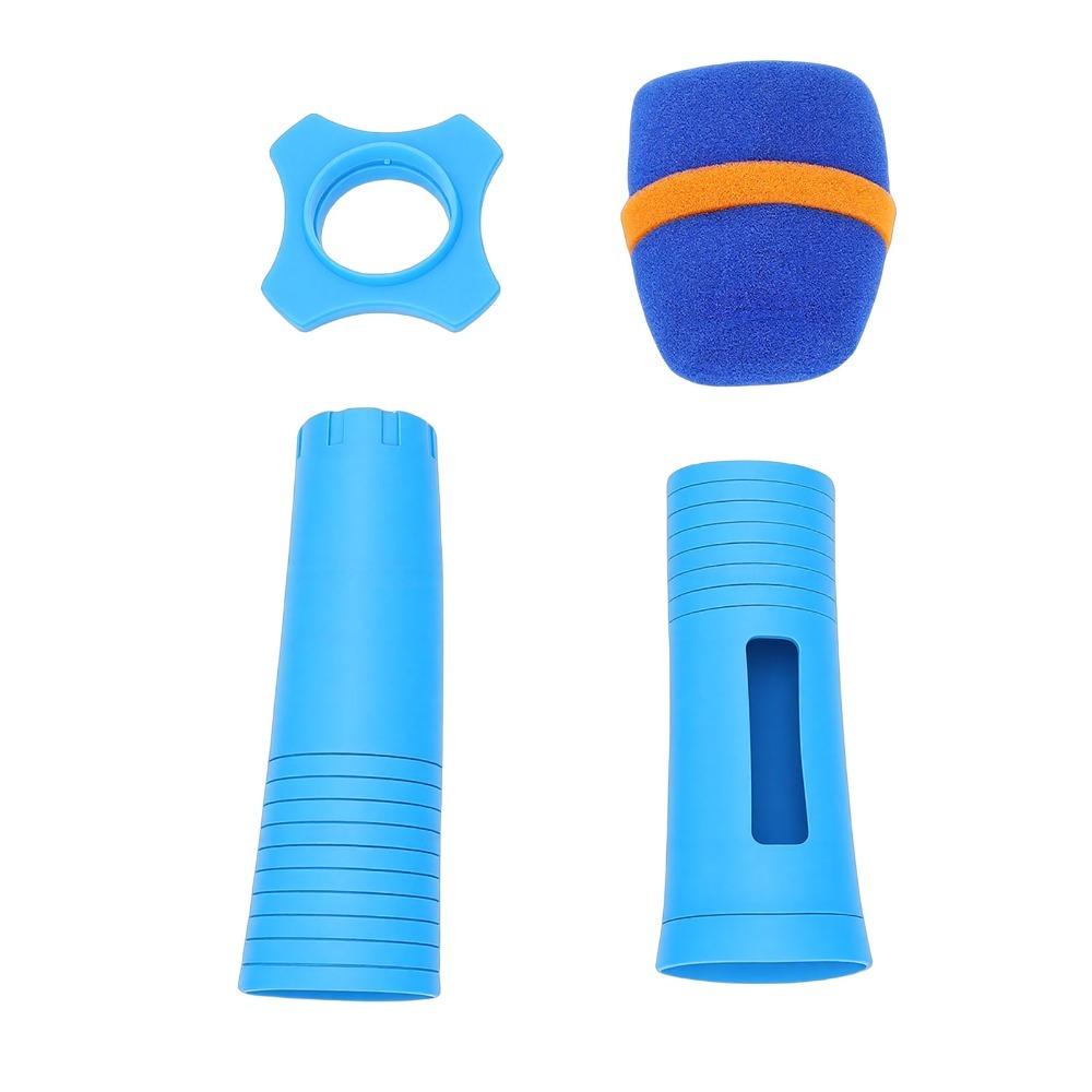 with Windscreen Anti Slip Ring Microphone Handle Sleeve Mic Protection Cover  for KTV Home Karaoke