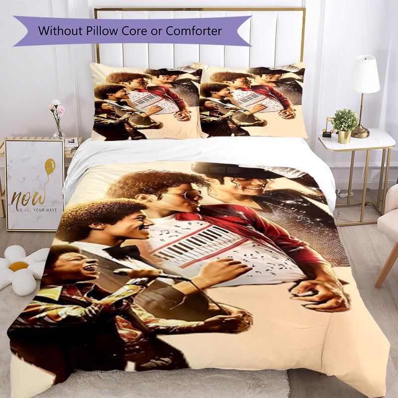 Michael Jackson Bedding Set Breathable Duvet Cover with Pillowcases Decorative Bed Linen for Bedroom Home Decoration Birthday Gift