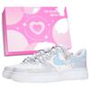 Nike Air Force 1 Love With One Stone Slip Resistant Abrasion Resistant Low top Skateboard Shoes Unisex Gray DD8959-100(Team969  BOX 2)