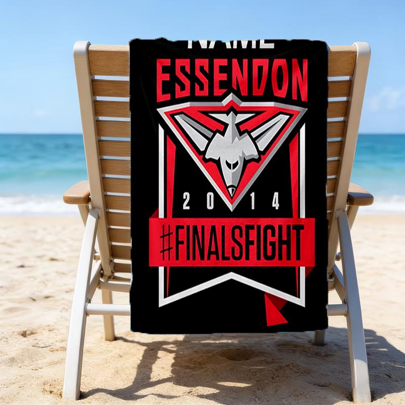 1pc Football20 Beach Towel with Custom Name, Beach/Swimming/Bath/Picnic/Camping Towel, Suitable for Seaside Beaches