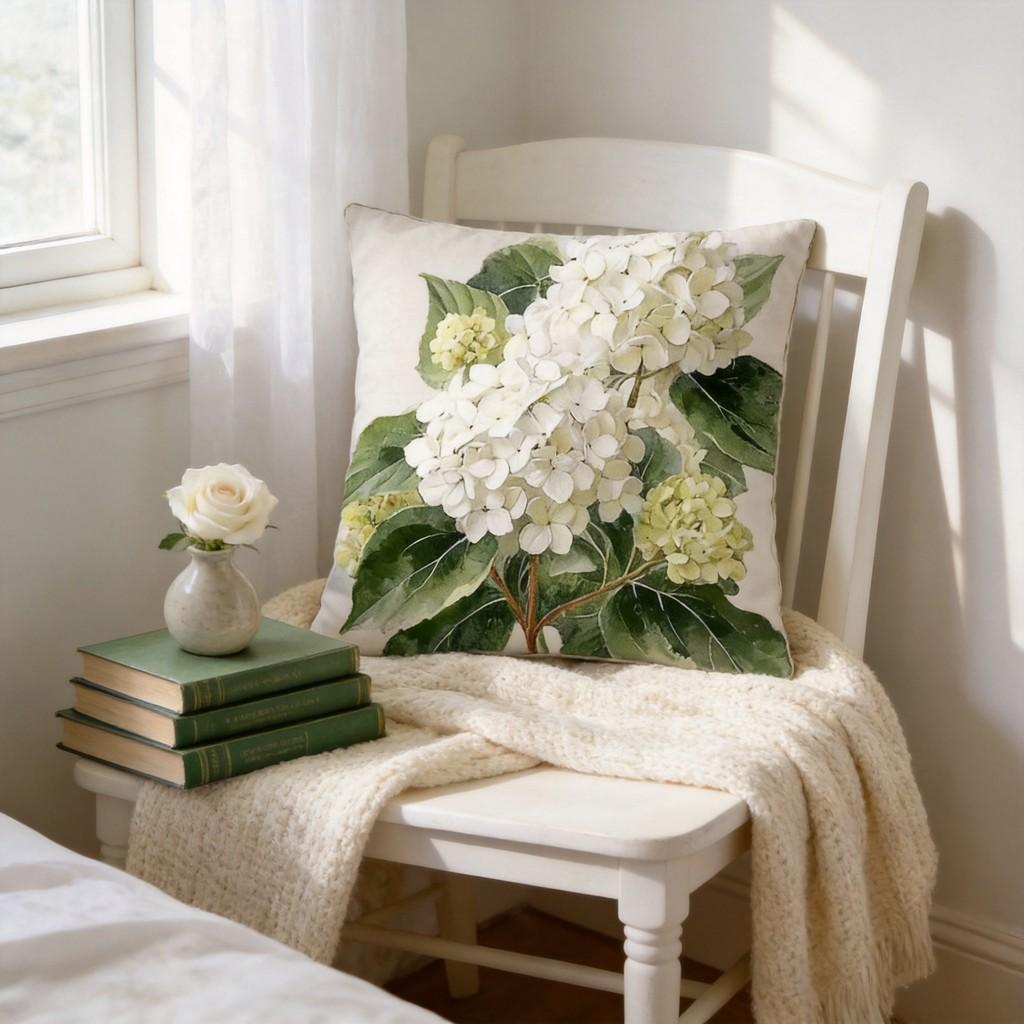 Minimalist Leaf Pattern Pillow Cover For Living Room Home Decor In Polyester Fabric