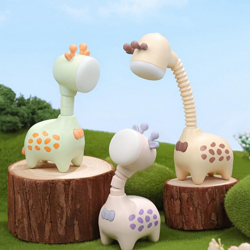 Tragbares wiederaufladbares Mini-Nachtlicht im Giraffen-Design für Kinder