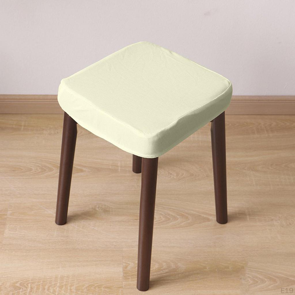 Color Stretch Polyester Toilet Stool Cover Wrinkle Washable Dustproof Bar
