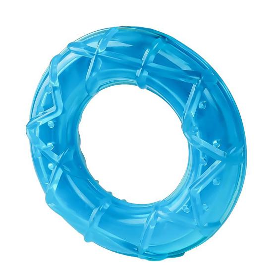 Summer Pet Cooling Chew Toy Freezable Textured Ring Shark Bone Ice Stick Cube Puppy Toy Water Filling Dog Teeth Cleaning Toy