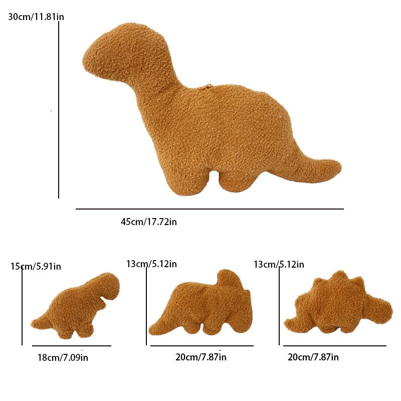 

Plush Toy Dinosaur Chicken Nugget Pillow Stegosaur Tyrannosaurus Rex Doll Gift