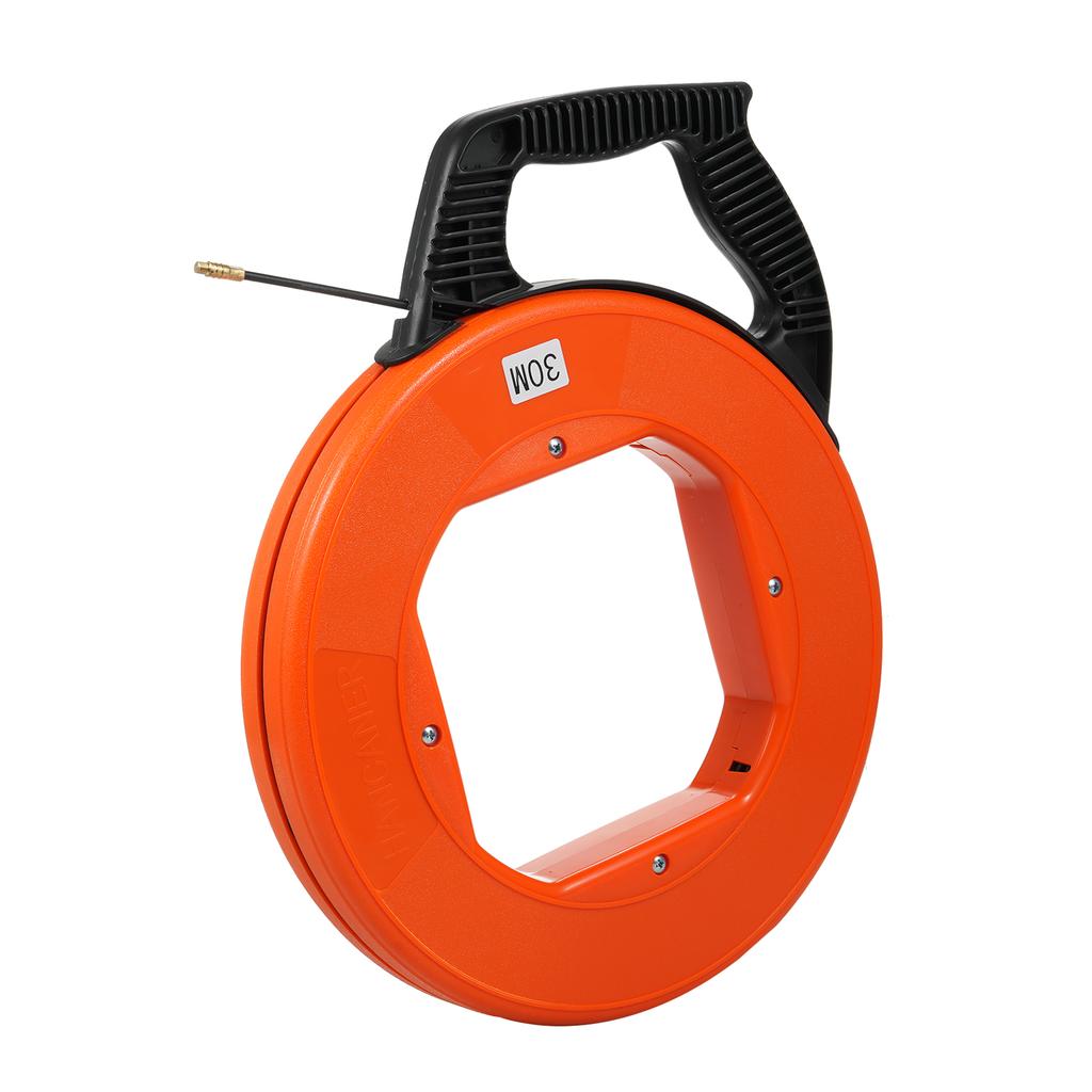 Pomůcka na navíjení kabelu 30m Vysoce kvalitní zatahovací spirála včetně 6 adaptérů Vytahovací drát pro vyprázdnění