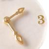 1:12 Dollhouse Wall Clock Realistic Miniature Wall Clock Model Furniture Toy for Pretend Play Accessories