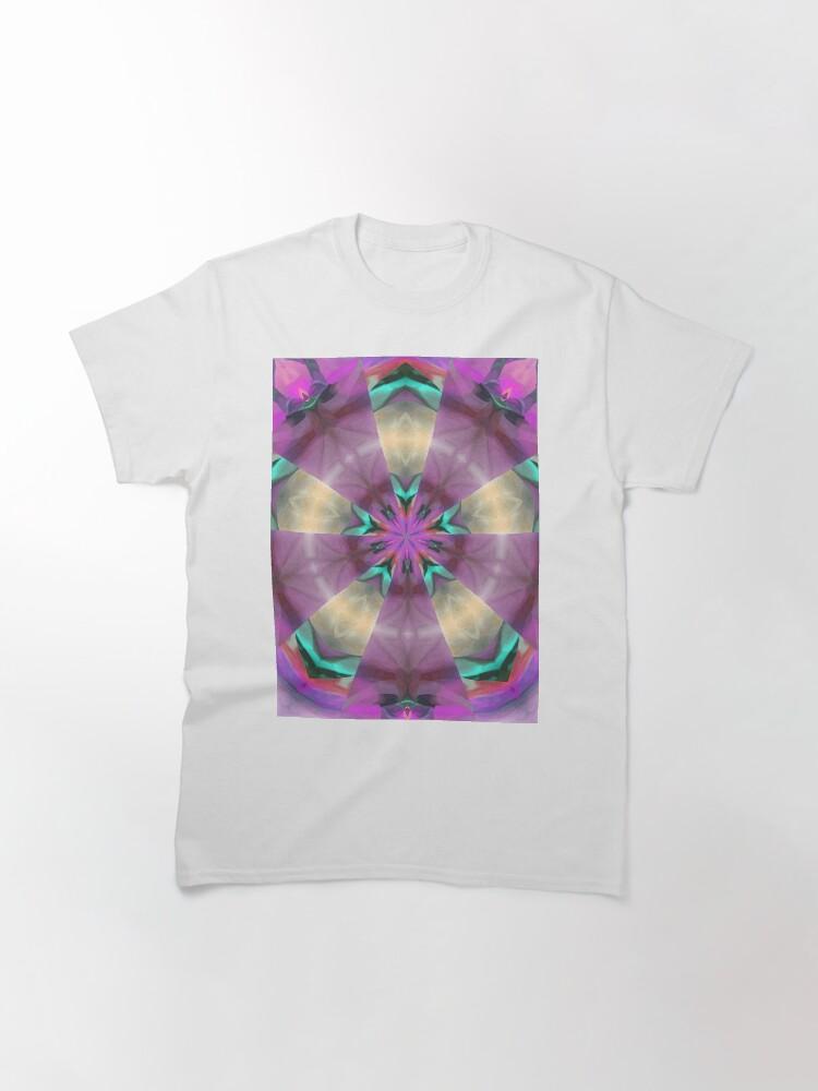 Pentangle Pastel Shades Multicolored Kaleidoscope Pentangle Pattern 11 Classic T-Shirt