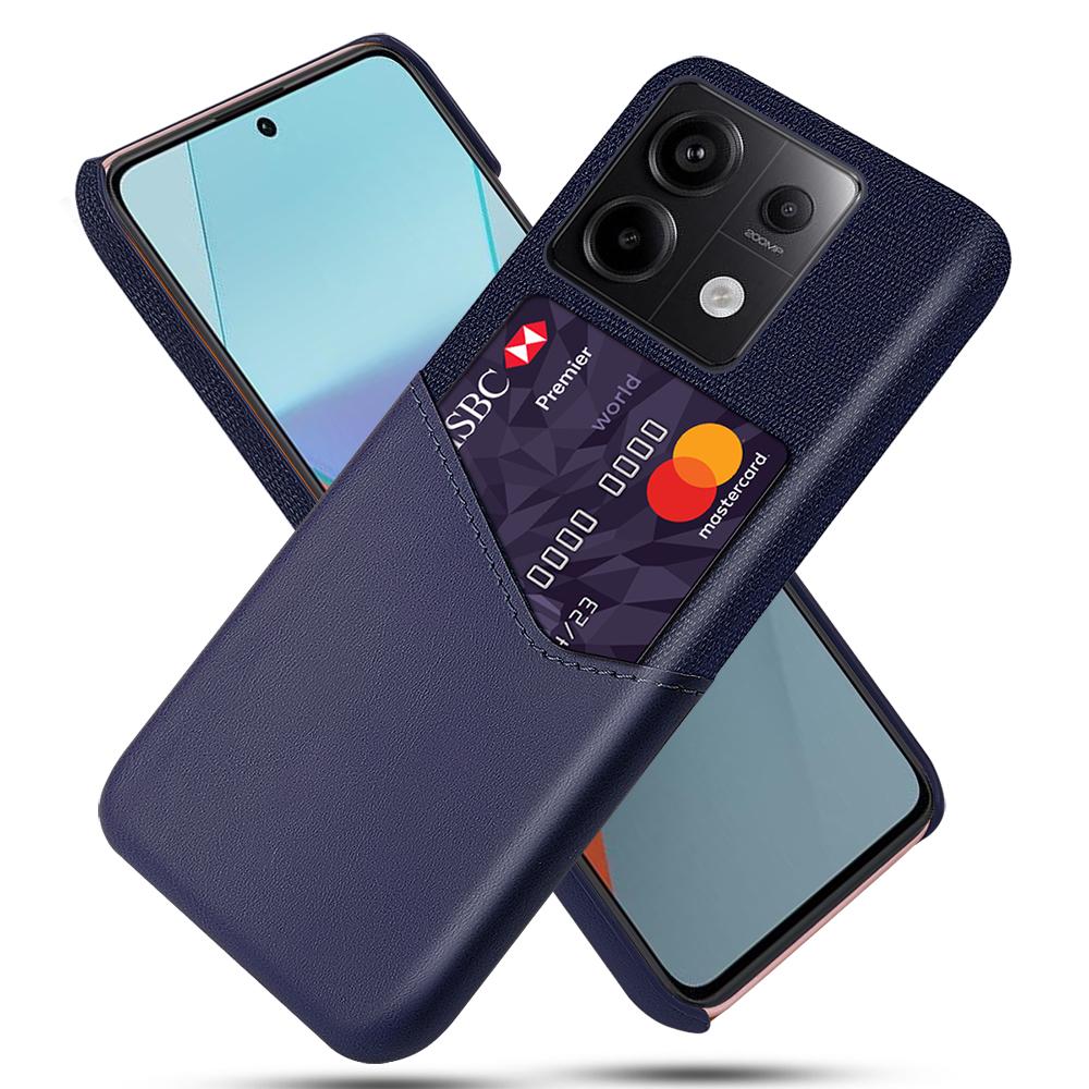 For Xiaomi Redmi Note 13 Pro 5G/Poco X6 5G Case Cloth+PU Leather+PC Phone Protective Cover with Card Slot