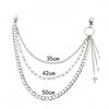 European and American Jewelry Hollow Cross Awl Pendant Trouser Chain New Star Waist Chain Multi-Layer Decoration