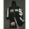 Vintage Zip Loose Hooded Sweatshirt Streetwear Teens