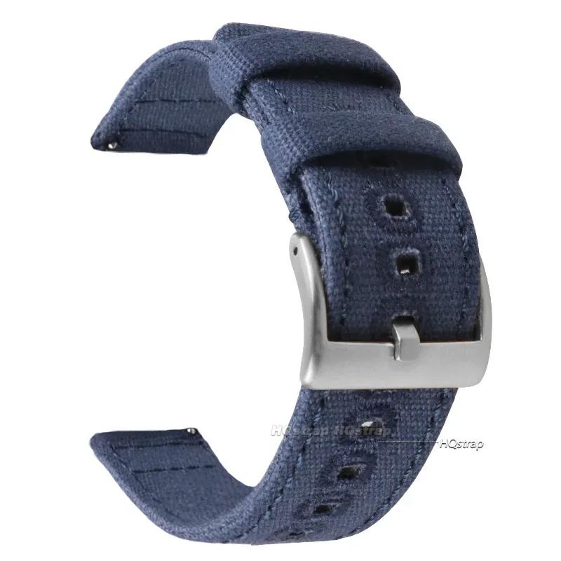 

Quick Release Braided Canvas Watchband for Huawei 18mm 20mm 22mm Men Women Bracelet for Samsung Galaxy Watch 7/6/5/4/3 Wristbelt 22mm