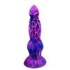 Dildo Monster Dog Dick Simulation Penis Liquid Silicone Mixed Color Harem Expansion Anal Plug SM Sexual Product