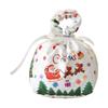 Festival Santa Themed Apples Candy Storage Bag Multipurpose Decorative Bags for Home Office Christmas Decors