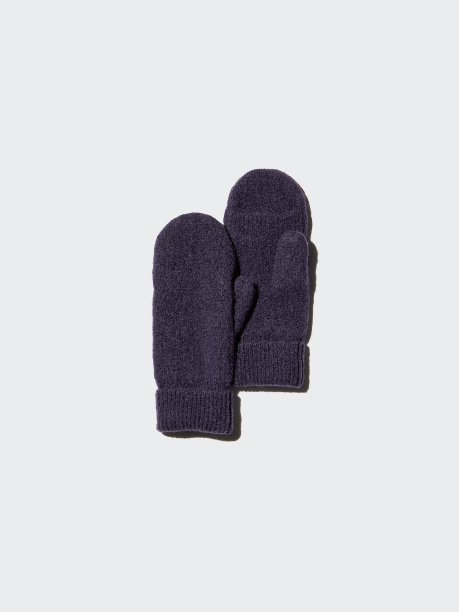 

Варежки Uniqlo Heattech с пушистой подкладкой 79 DARK PURPLE/L