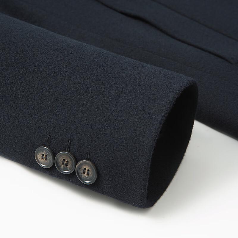 FAPAI Men's Merino Wool & Cashmere Blend Business Overcoat