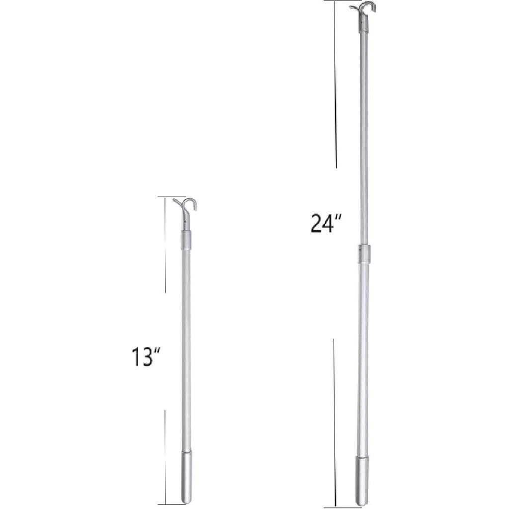 Draw Rod for Cordless Roller Shade Blinds Adjustable Push-Pull Rod, Easy to Pull The window Shades Up and Down (13"-24")