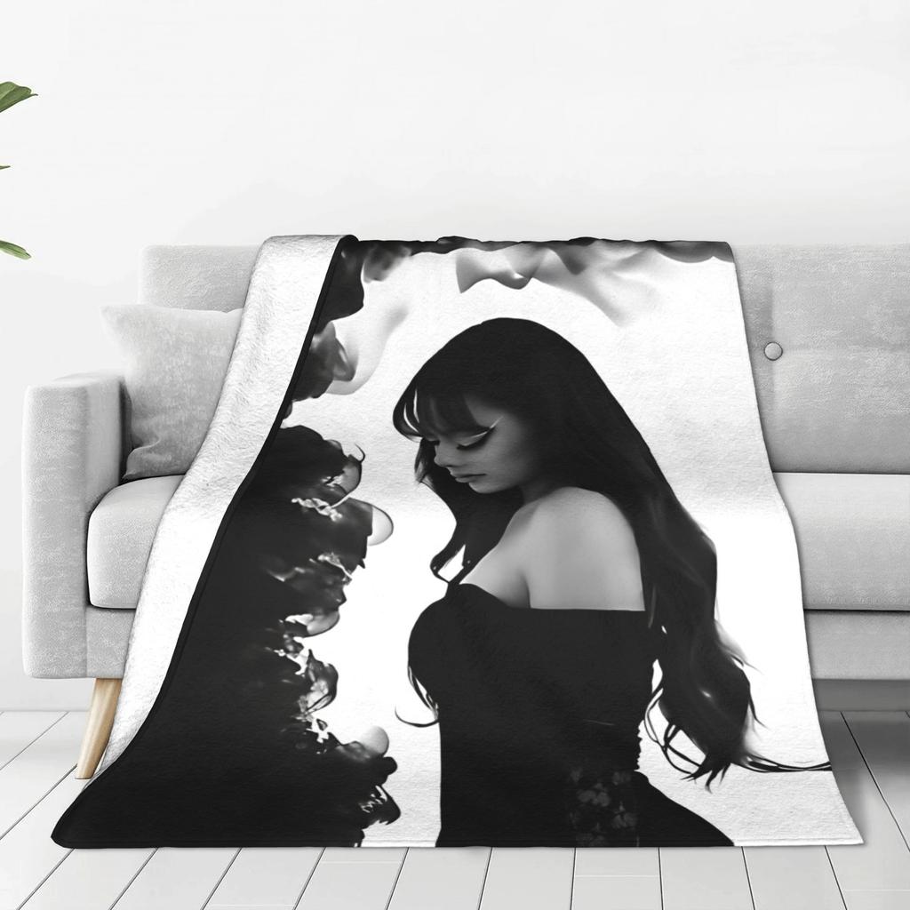 Ayliva Pop Singer Music Blanket  Flannel Novelty Breathable Throw Blankets for Home Restaurant Summer,