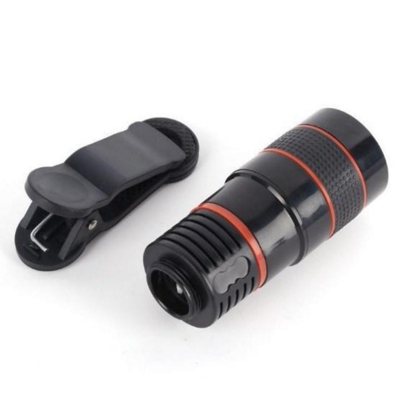 Universal 8x Mobile Phone For Camera Smartphone Lens HD Telescope Optical Lens Zoom Clip Lens