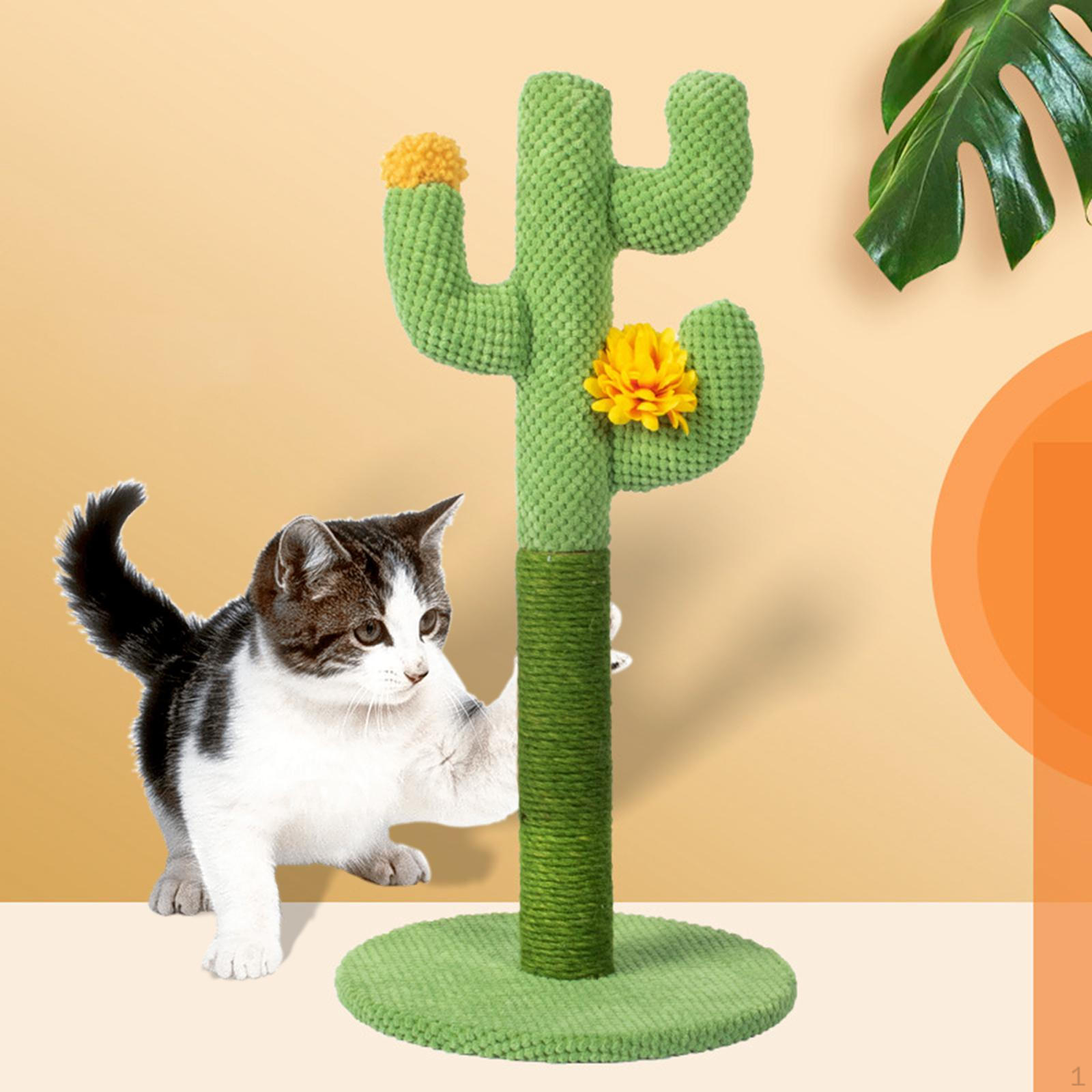 Cat post for scratching Tree Green Scratcher Sisal