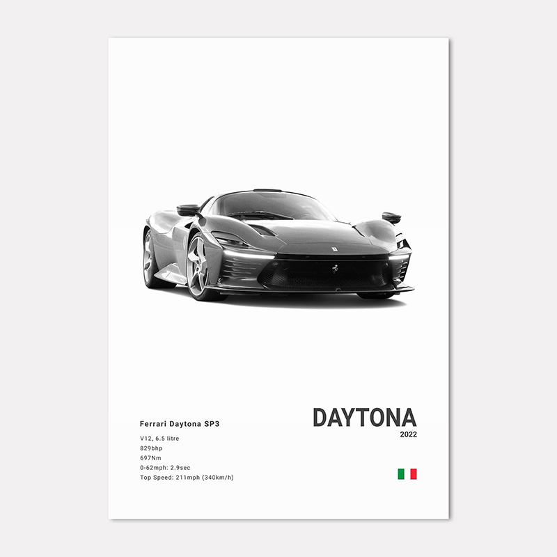 Famous Cars 812 458 296 Canvas Wall Art Print Poster 599XX SP3 F8 Decoration Mural Modern Home Decor Birthday Gift Unframed