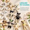 Wire Skeleton Abstract Twist Keychain Animal Figure Funny Cat Toy Kawaii Dog Pendant Doll  Children