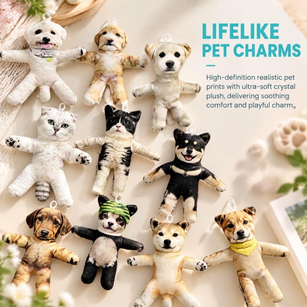 Wire Skeleton Abstract Twist Keychain Animal Figure Funny Cat Toy Kawaii Dog Pendant Doll Children