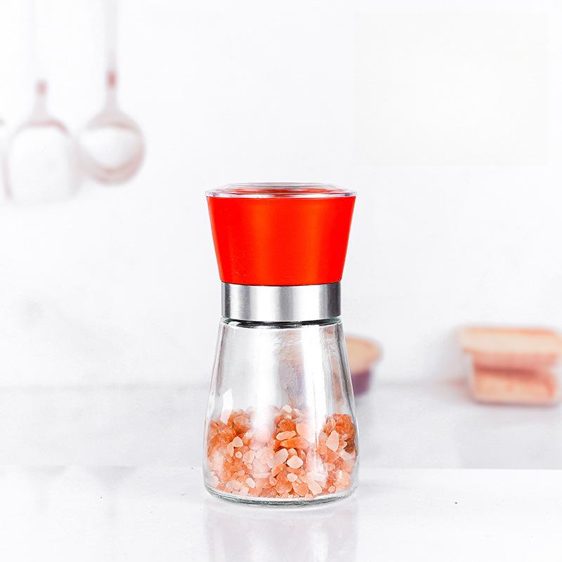Stainless Steel Mill Pepper/Salt/Spice Grinder Kitchen Supplies Spices Glass Storage Container Pepper Mill Kitchen Gadgets Tools