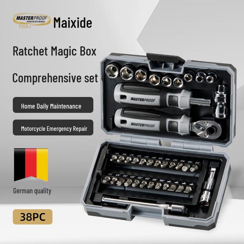 MASTERPROOF Ratchet Screwdriver Set