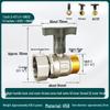 High-Flow Copper Ball Valve with Quick Connect for Fan Coil Units, Dual Thread Male and Female, 1-Inch and 3/4-Inch Options