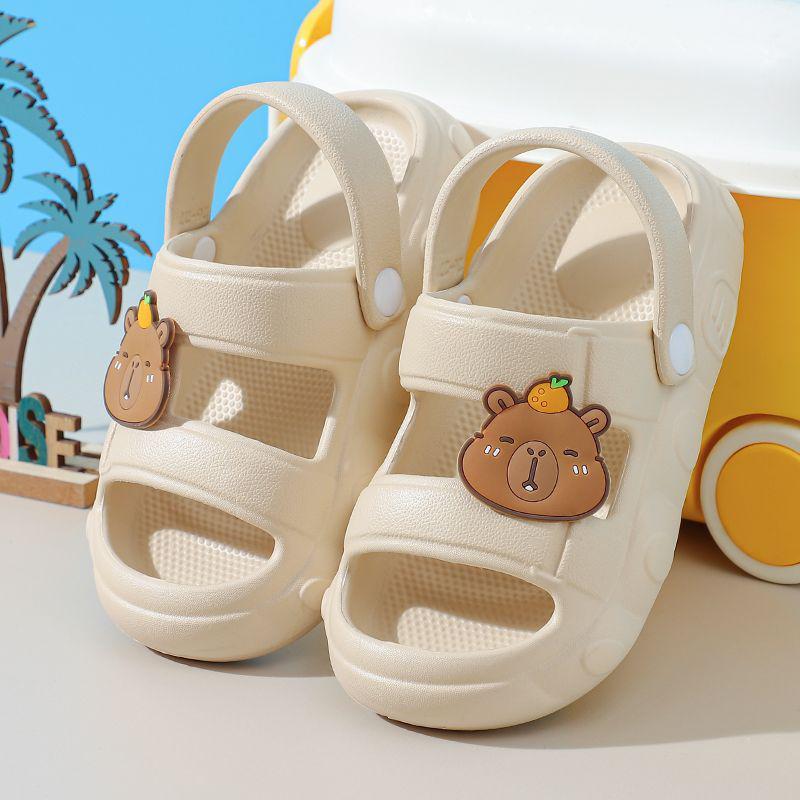 Boys' Non-Slip EVA Indoor-Outdoor Summer Slippers for Toddlers & Babies - Soft Sole, Anti-Collision, Wearable Sandals