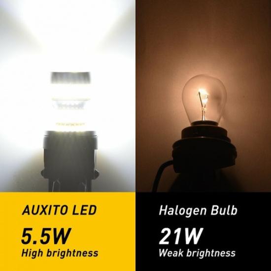 CANBUS 3157 LED Backup Reverse Light Bulbs 6000K White For Chevy Silverado 1500