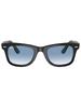 Ray-Ban Wayfarer RB2140F 901/3F 52 Black Frame Clear Gradient Blue Lens