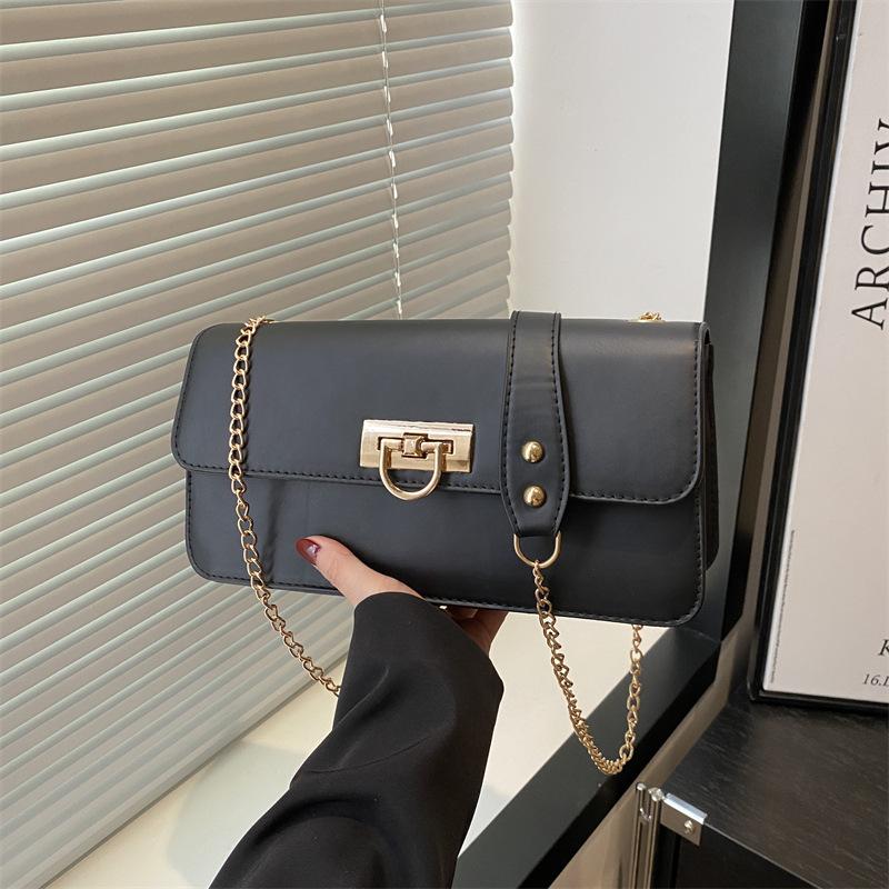 Cadena versátil de temperamento de alta gama, bolso de hombro axilar, bolso bandolera popular de verano, bolso commuter sencillo