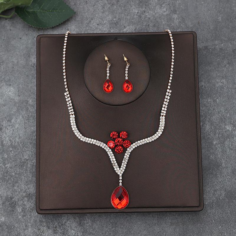 Set di Collana e Orecchini alla Moda in Stile Coreano: Accessori Perfetti per Matrimonio Sposa