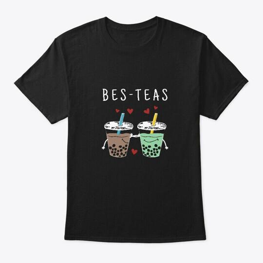 

Bes Teas Best Friends Cute Boba Bubble T-Shirt Size S to 5XL XXXXL