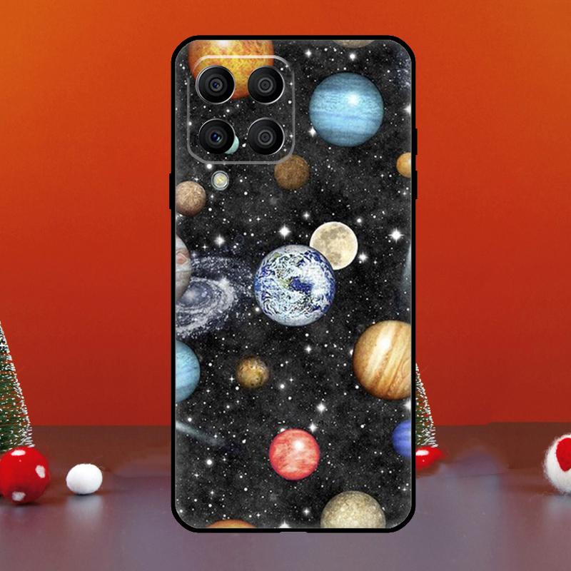 Magic Space Moon Planet For Samsung Galaxy M06 M16 M14 M34 M54 M11 M21 M31 M13 M33 M35 M53 M55 M15 M12 M32 M52 Case