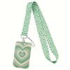 Buntes herzförmiges Lanyard mit Ausweishalter | Strapazierfähiges, bequemes Band für Damen, Mädchen, Schüler, Lehrer, Krankenschwestern, Ärzte, Büroangestellte