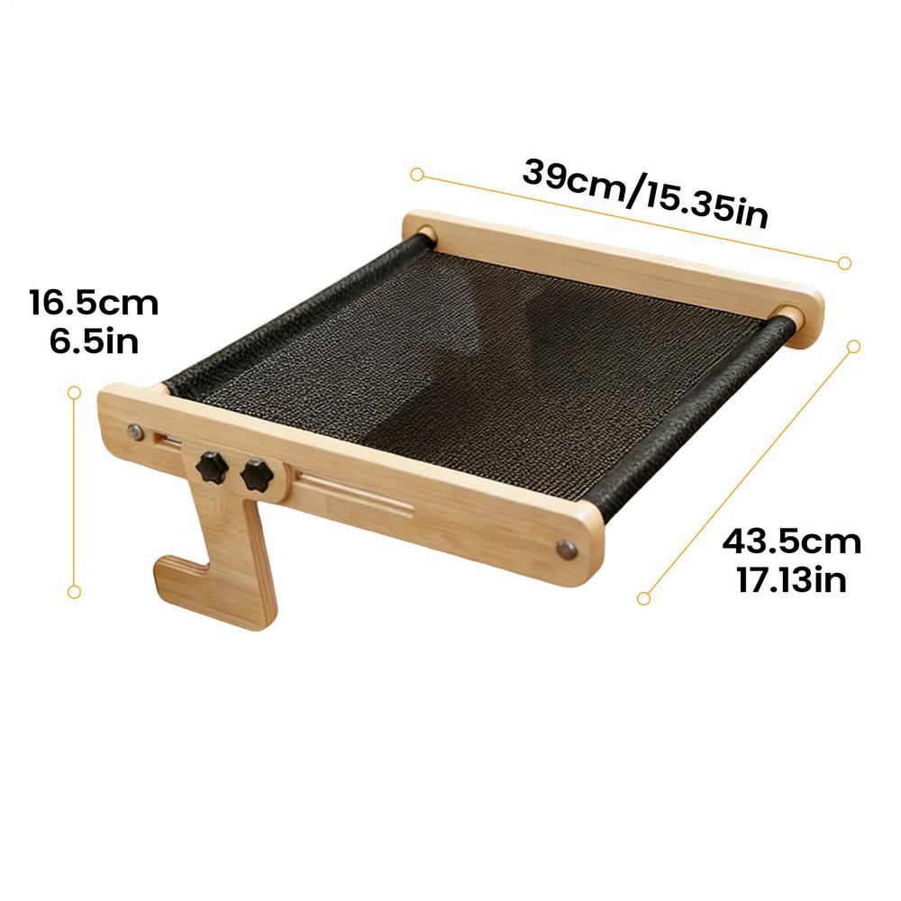 Cat Bed Perch Floating Wooden Pet Sleeping Hammock Floating Cat Perch For Home Farmhouse Apartment Bedroom Balcony Study Bedside